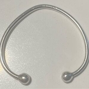 VTG Sterling Silver MEXICO 925 Ball End Cuff Bracelet Mexico City 14.90 Grams